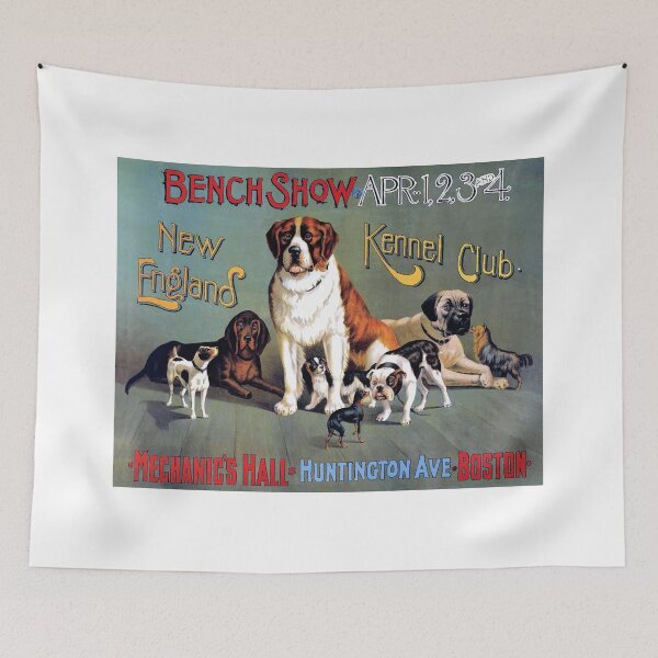 Item preview, 1890 New England Kennel Club Dog Show Poster designed and sold by retrographics.