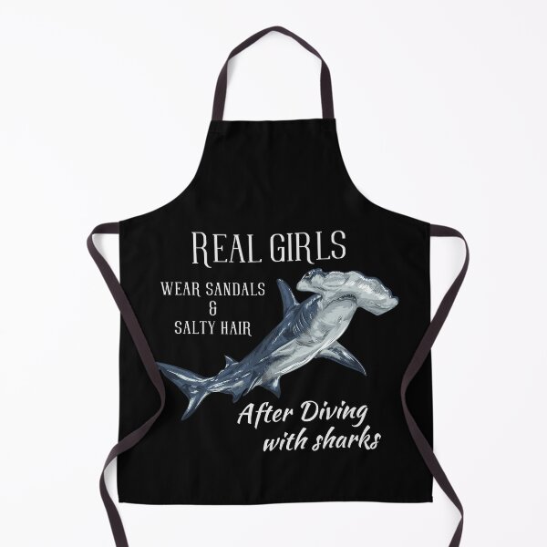 Real girls dive with sharks Apron