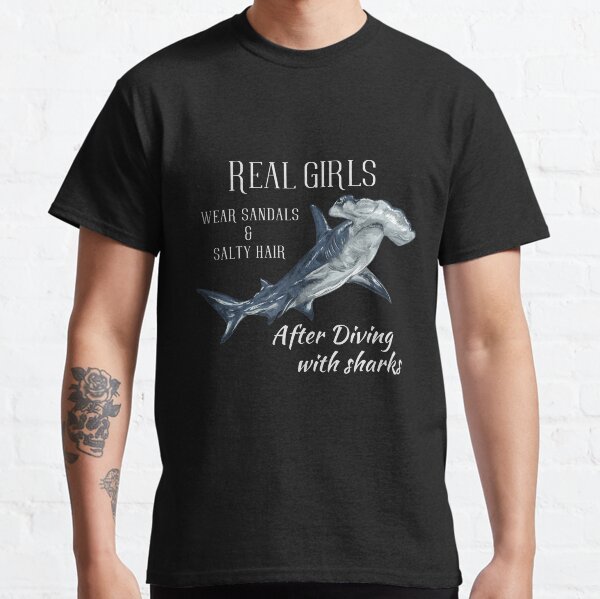 Real girls dive with sharks Classic T-Shirt