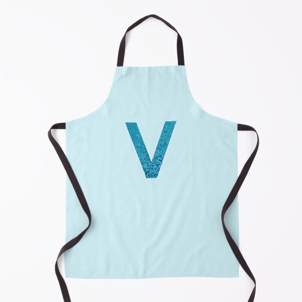 Item preview, The Letter V - Monogram in Blue Pool Water designed and sold by Bumblefuzzies.