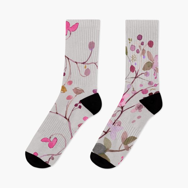 Item preview,  Fashion floral geometric with pink and gray  designed and sold by Sue Zipkin.