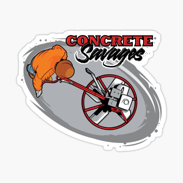 "Concrete Savages Walkbehind" Sticker by AKAchele Redbubble