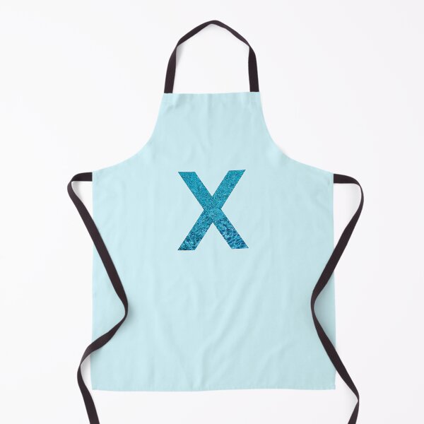 Item preview, The Letter X - Monogram in Blue Pool Water designed and sold by Bumblefuzzies.
