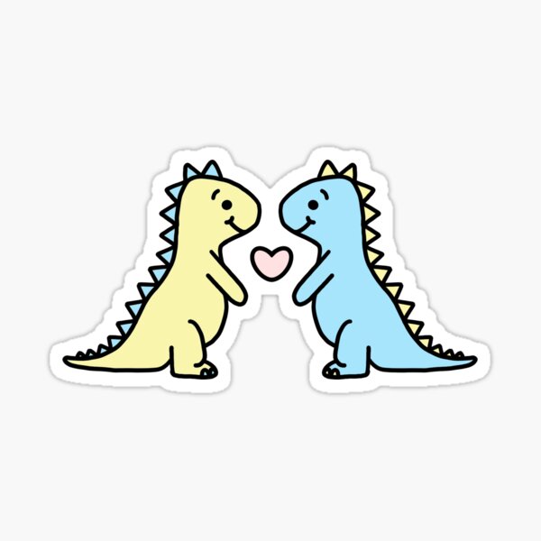 dino, dinosaur, love, cute, couple. 