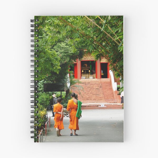 Item preview, Serenity: Cascading bamboo and young Buddhist monks designed and sold by CoopClothing.