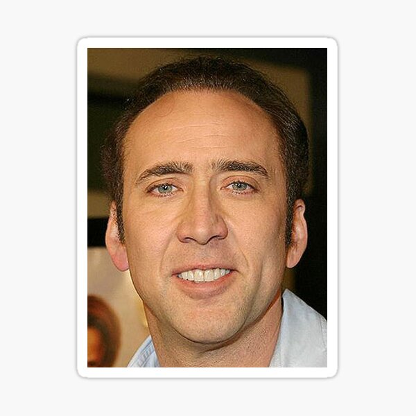 Item preview, nicolas cage nice face designed and sold by banana ban.