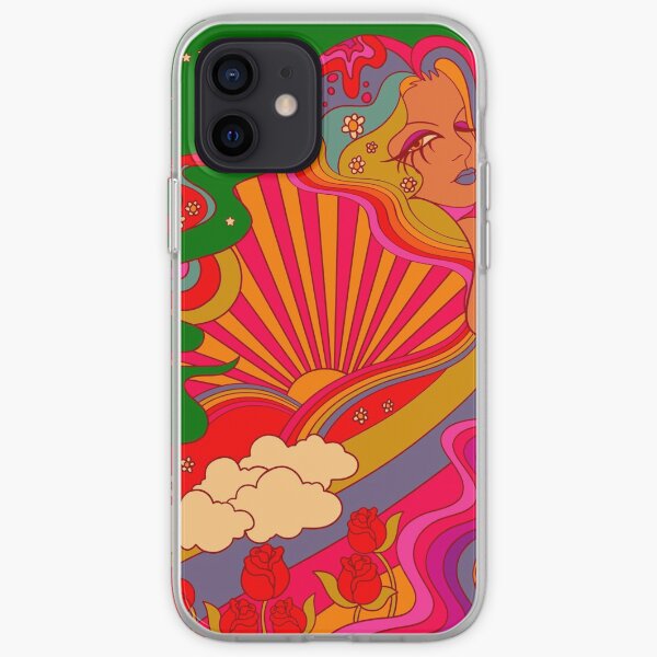 Psychedelische Dame iPhone Flexible Hülle