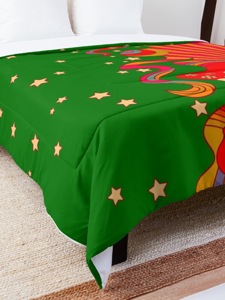 Alternate view of Psychedelic Lady Comforter