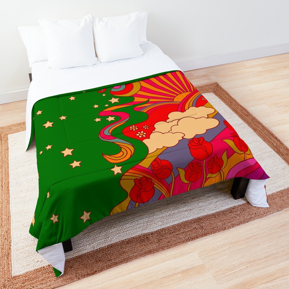 Psychedelic Lady Comforter