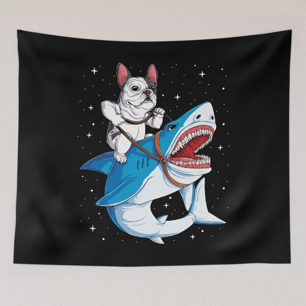 Item preview, French Bulldog Riding Shark Shirt for Men Women Boys Girls Kids Frenchie Dog Lover Gifts designed and sold by LiqueGifts.