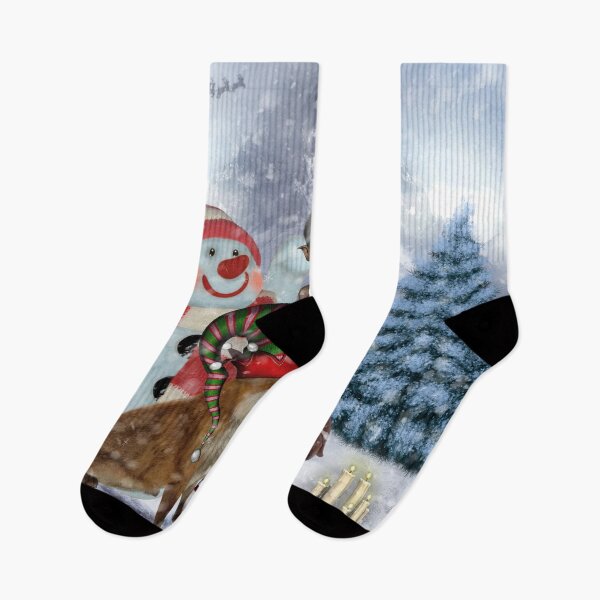Artikelvorschau, Weihnachtszeit, süßer Fuchs, Weihnachtshelfer und Schnee entworfen und verkauft von nicky2342.