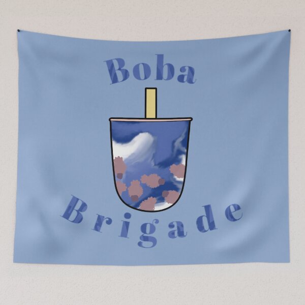 Item preview, Boba Brigade Platypus Butterfly Pea Milk Tea designed and sold by Rinnnce Designs.
