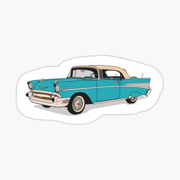 "Classic car" Sticker for Sale by Melinaballi Redbubble