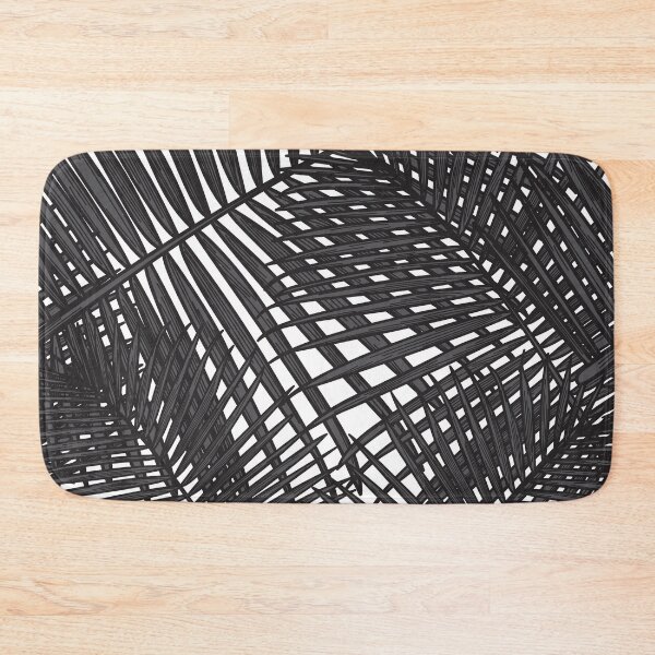 Item preview, Simple Black and White Tropical Palm Leaf Pattern designed and sold by Sam Posnick.