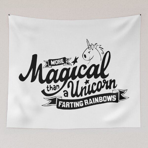 Item preview, Unicorn Magic - Black designed and sold by FlyingDodo.