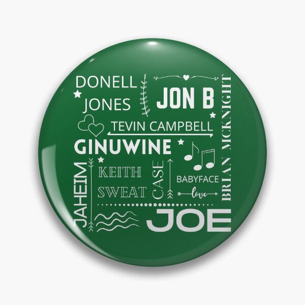 Item preview, 90s R and B Black Male Singing Icons White Text Design  designed and sold by Gramsta.