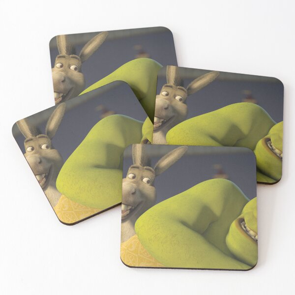 Item preview, shrek and donkey on the bed designed and sold by banana ban.