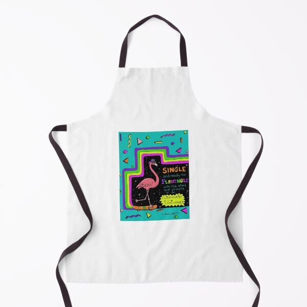 Item preview, Single and Ready to Flamingle designed and sold by Intergalactic Unicorn: Art by Anna Schmidt.