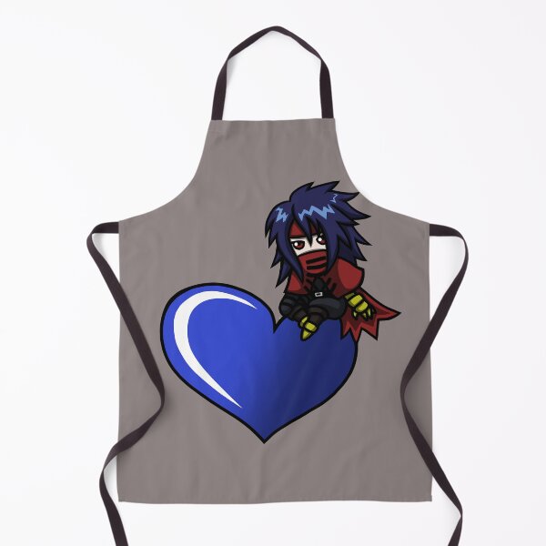 Item preview, Chibi Vincent Sitting on Heart DEEP BLUE designed and sold by timeless3wings.