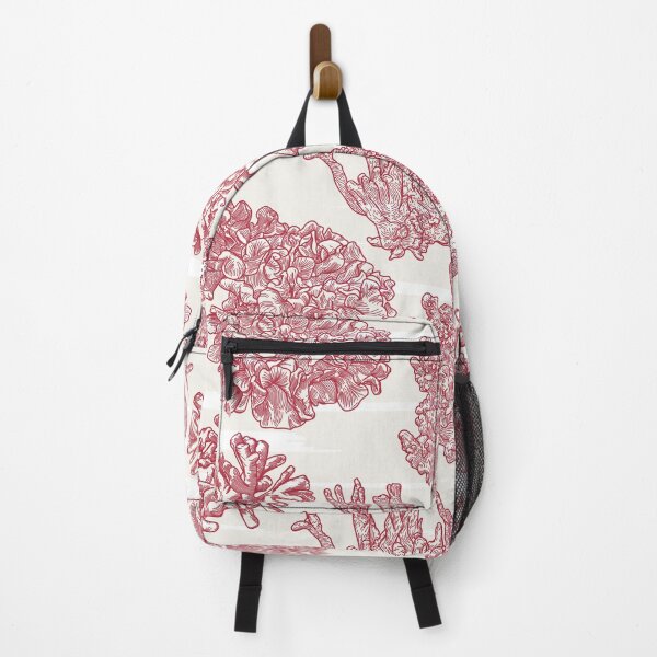 Item preview, Nautical Coastal Coral Pattern in toile style designed and sold by Sam Posnick.