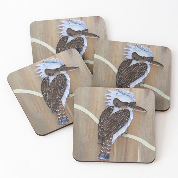 Item preview, Australian Kookaburra with Blue Tail designed and sold by TambellaArts.