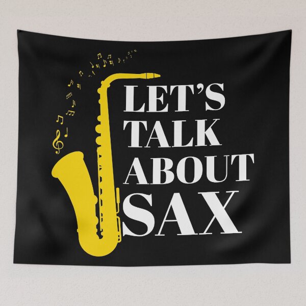 Item preview, Let’s Talk About Sax | Saxophone Player designed and sold by Dancing Dolphin Crafts.