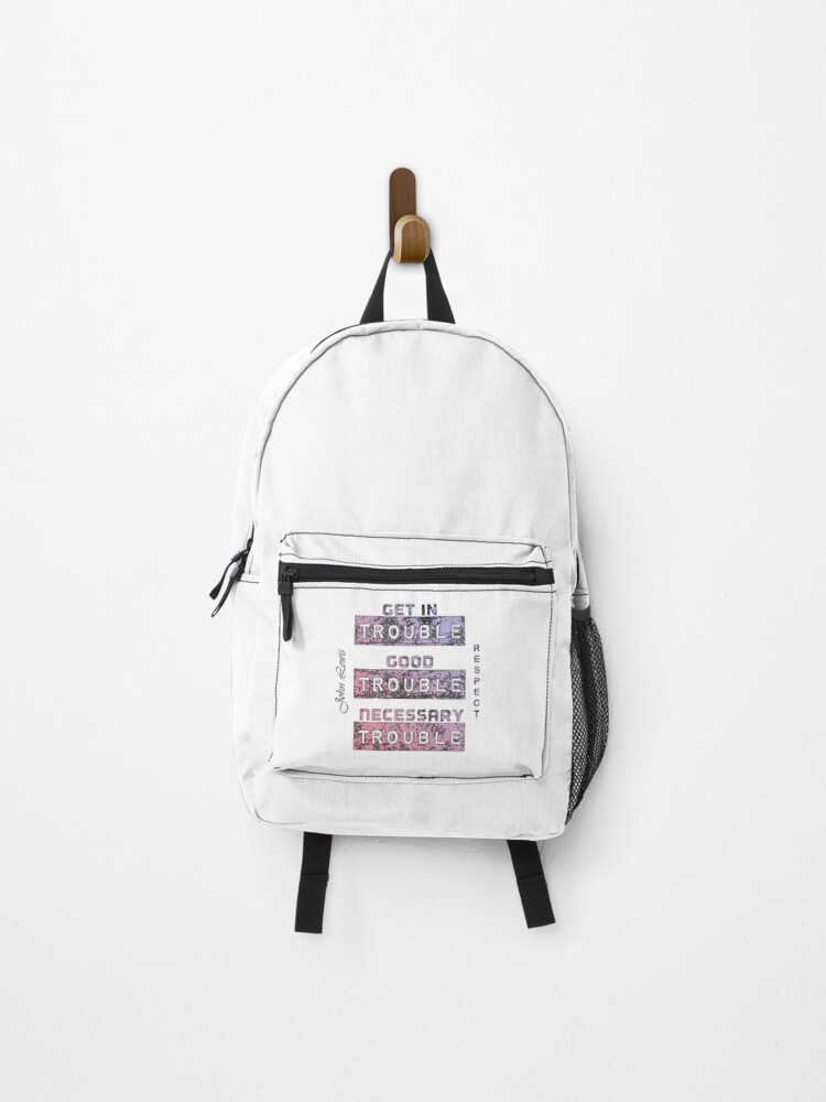 Thumbnail 1 of 3, Backpack, Get In Good Trouble designed and sold by PacificStreams.