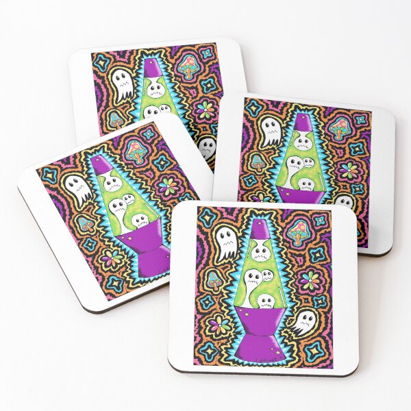 Item preview, Groovy Ghosts designed and sold by Intergalactic Unicorn: Art by Anna Schmidt.