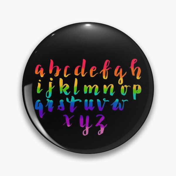 Item preview, Rainbow Calligraphy Alphabet (Spell out your Name!) designed and sold by Old-Cat-Lady.