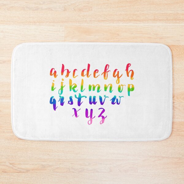 Item preview, Rainbow Calligraphy Alphabet (Spell out your Name!) designed and sold by Old-Cat-Lady.