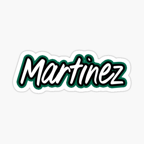 "Martinez" Sticker for Sale by NicholasForbes Redbubble
