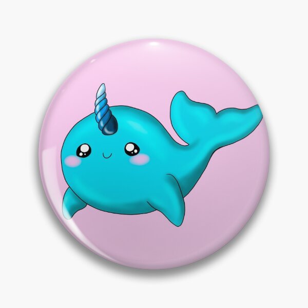 Item preview, Cute Turquoise Narwhal designed and sold by Lady-Lilac.