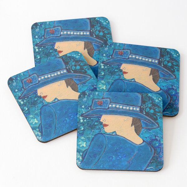 Item preview, Janette Cross, blue designed and sold by JanettesArt.
