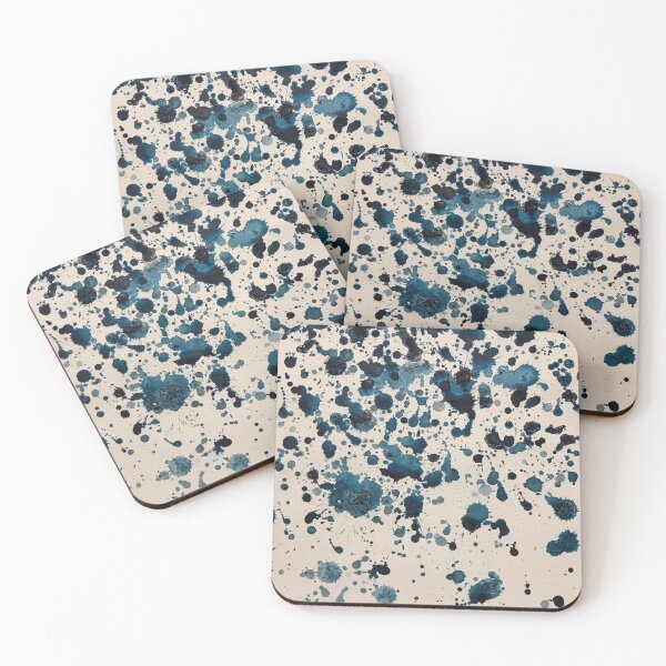 Item preview, Abstract blue splatter designed and sold by CustomMonster.