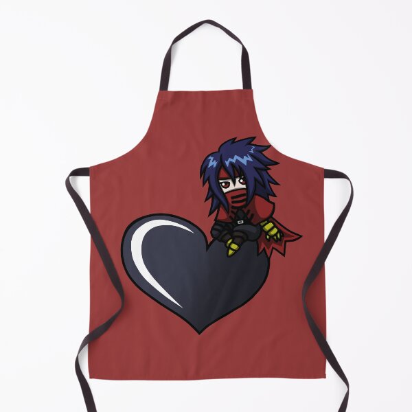 Item preview, Chibi Vincent Sitting on Heart DARK BLACK designed and sold by timeless3wings.