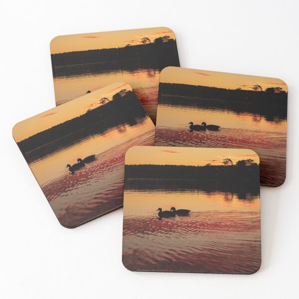 Item preview, Ducks at Sunset Green Point NSW Central Coast of Australia 8 designed and sold by suziq1962.