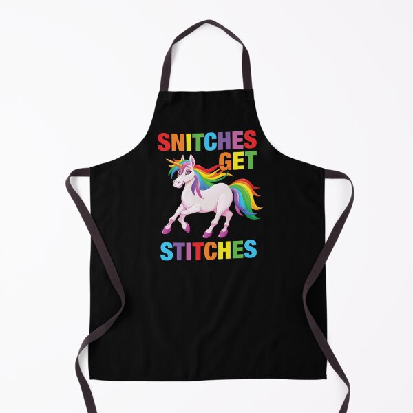 Item preview, Snitched Get Stitches - Rainbow Unicorn designed and sold by BeerBro-Designs.
