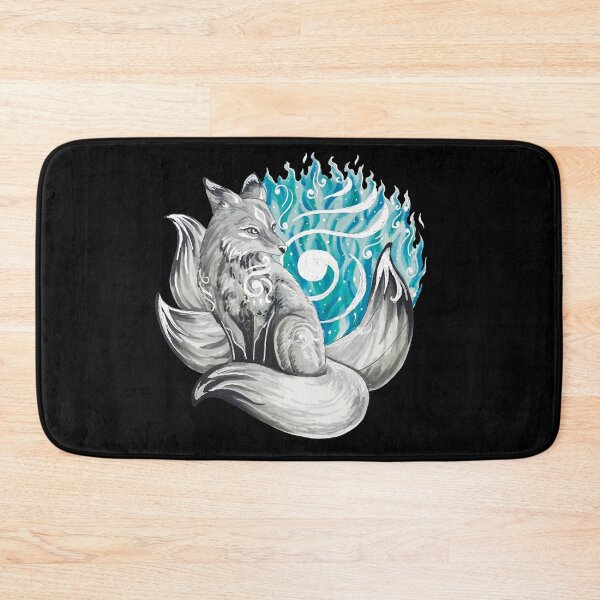 Item preview, Fox Kitsune with Blue Foxfire designed and sold by Lady-Lilac.
