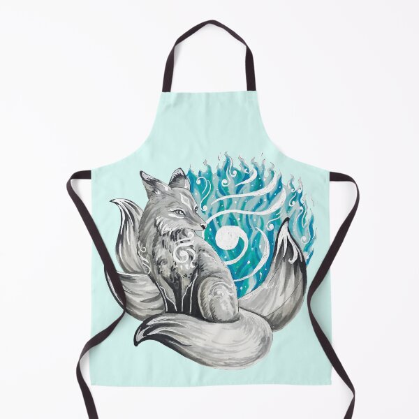 Item preview, Fox Kitsune with Blue Foxfire designed and sold by Lady-Lilac.