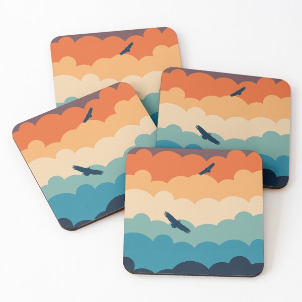 Item preview, Vultures Circling Clouds Sunset designed and sold by d247.