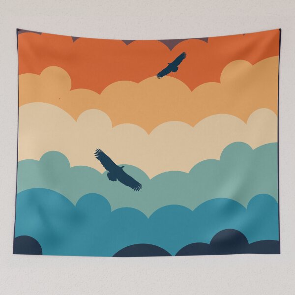 Item preview, Vultures Circling Clouds Sunset designed and sold by d247.