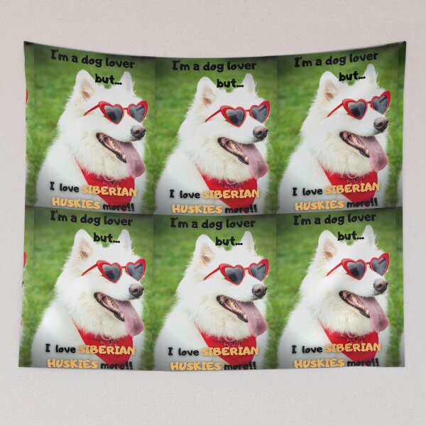 Item preview, SIBERIAN HUSKIES, DOG LOVERS designed and sold by Hope2123.