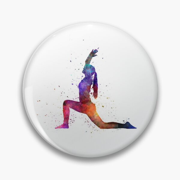 Item preview, Yoga woman 04 in watercolor splatter designed and sold by paulrommer.