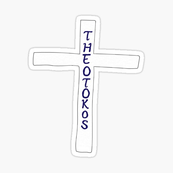 Theotokos Cross Sticker