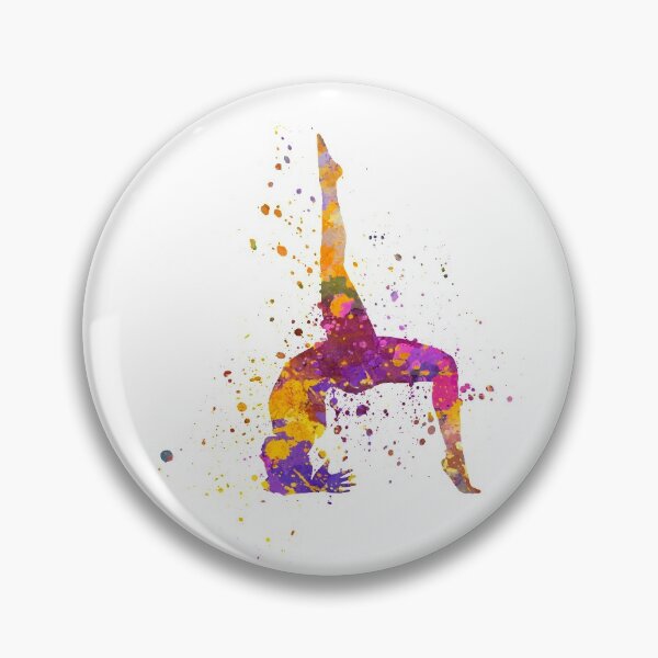 Item preview, Yoga woman 03 in watercolor splatter designed and sold by paulrommer.