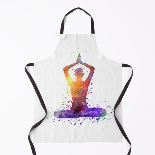 Item preview, Yoga woman 01 in watercolor splatter designed and sold by paulrommer.