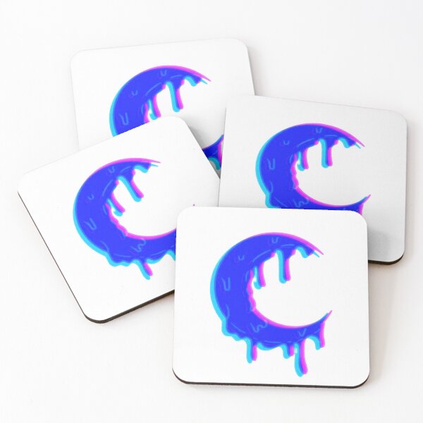 Item preview, Dripping Moon Crescent Glitch 3D designed and sold by Sabbaht.