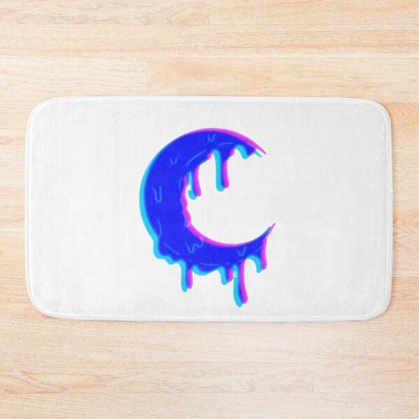 Item preview, Dripping Moon Crescent Glitch 3D designed and sold by Sabbaht.
