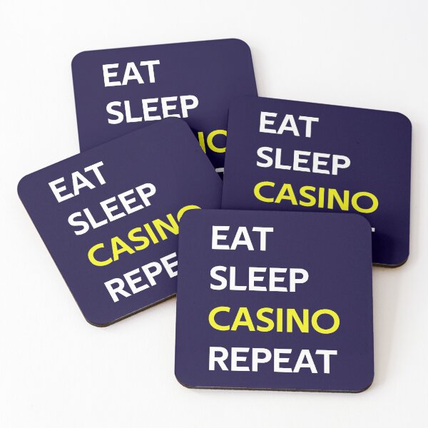 Item preview, Eat Sleep Casino Repeat designed and sold by CatArtStore.