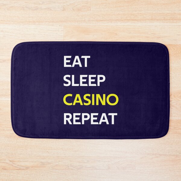 Item preview, Eat Sleep Casino Repeat designed and sold by CatArtStore.